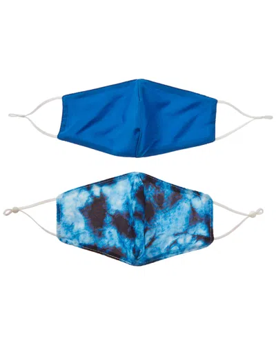 Marcus Adler Set Of 2 Cloth Face Masks In Blue