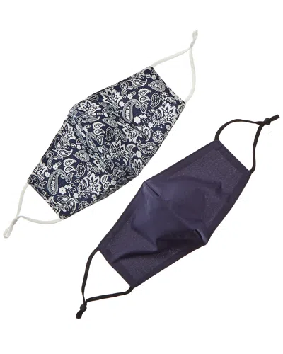 Marcus Adler Set Of 2 Cloth Face Masks In Blue