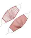 Marcus Adler Set Of 2 Cloth Face Masks In Pink