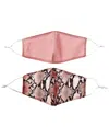 Marcus Adler Set Of 2 Cloth Face Masks In Pink