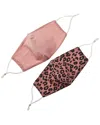 Marcus Adler Set Of 2 Cloth Face Masks In Pink