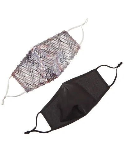 Marcus Adler Set Of 2 Cloth Face Masks In Silver