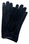 Marcus Adler Stitched Touchscreen Gloves In Black