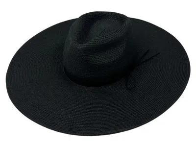 Marcus Adler Straw Floppy Sunhat In Black