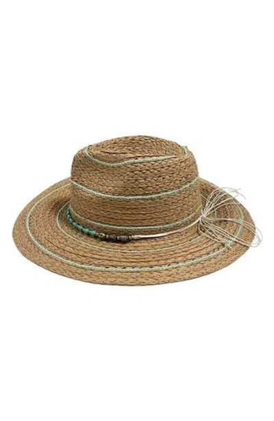 Marcus Adler Straw Panama Hat In White