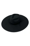 Marcus Adler Straw Panama Hat In Black