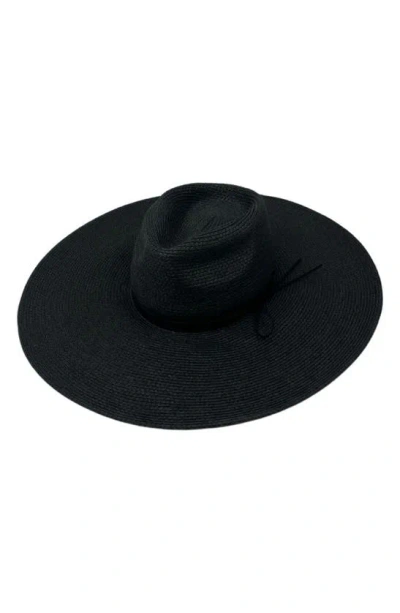 Marcus Adler Straw Panama Hat In Black