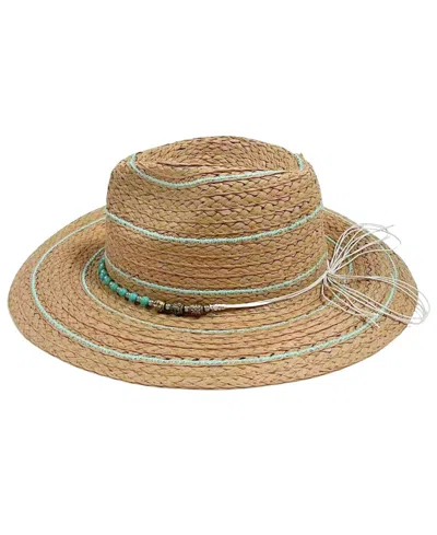 Marcus Adler Straw Panama Hat In Brown