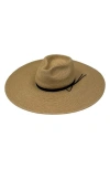 Marcus Adler Straw Panama Hat In Light Tan