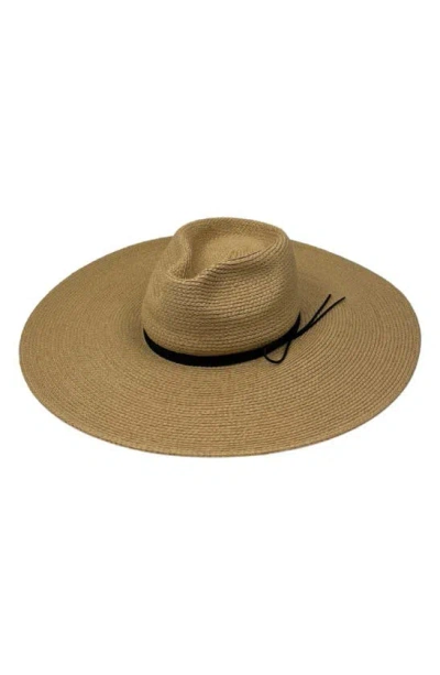 Marcus Adler Straw Panama Hat In Light Tan