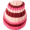 Marcus Adler Stripe Rib Beanie In Pink