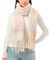 Marcus Adler Stripe Scarf In Blush