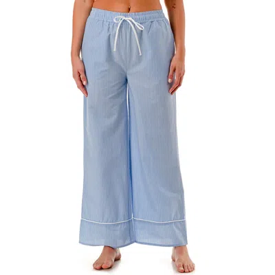 Marcus Adler Striped Scalloped Pajama Pants In Multi