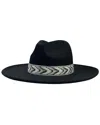 Marcus Adler Wide Brim Felt Panama Hat In Black
