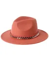 Marcus Adler Structured Felt Hat In Orange