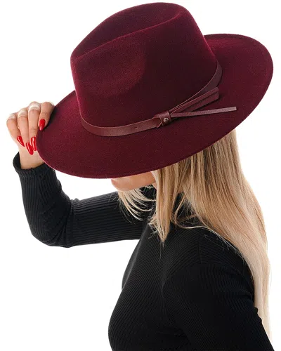 Marcus Adler Structured Felt Hat In Purple