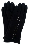 Marcus Adler Studded Jersey Gloves In Black