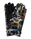 Marcus Adler Swirl Print Touchscreen Compatible Gloves In Multi