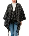 Marcus Adler Tweed Ruana In Black