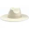Marcus Adler Vegan Leather Trim Felt Fedora In Ivory