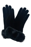 Marcus Adler Velvet Gloves In Blue