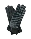 Marcus Adler Women's Bow Velvet Touchscreen Gloves In Grey