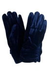 Marcus Adler Velvet Gloves In Navy