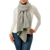 Marcus Adler Whipstitch Textured Scarf In Grey