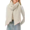 Marcus Adler Whipstitch Textured Scarf In Oatmeal