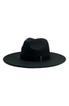 Marcus Adler Wide Brim Felt Panama Hat In Black