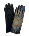 Marcus Adler Women's Abstract Print Jersey Touchscreen Glove In Blue