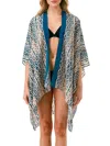 MARCUS ADLER WOMEN'S ANIMAL PRINT HIGH LOW KIMONO