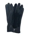 Marcus Adler Women's Bow Velvet Touchscreen Gloves In Black