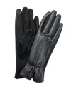 Marcus Adler Women's Cinched Wrist Faux Leather Touchscreen Glove In Black