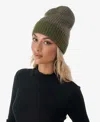 Marcus Adler Women's Confetti Cuff Ribbed Knit Beanie In Olive