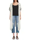 Marcus Adler Women's Embroidered Viscose Duster Wrap