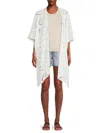 Marcus Adler Women's Eyelet Cover-up Cardigan