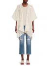 Marcus Adler Women's Floral Burnout Cover-up Cardigan