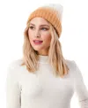 Marcus Adler Women's Ombre Rib Detail Cuffed Beanie In Camel