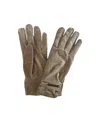 Marcus Adler Women's Rouched Cuff Thinsulate Lined Velvet Glove In Champagne