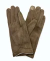 Marcus Adler Women's Stitched Faux Suede Touchscreen Glove In Taupe