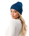 Marcus Adler Women's Tie Dye Cuff Ribbed Knit Beanie In Blue