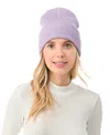 Marcus Adler Women's Ultra Soft Rib Detail Cuff Beanie In Lavender