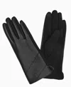 Marcus Adler Women's Vegan Leather Stitched Touchscreen Gloves In Black