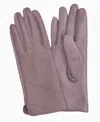 Marcus Adler Women's Vegan Leather Stitched Touchscreen Gloves In Mauve