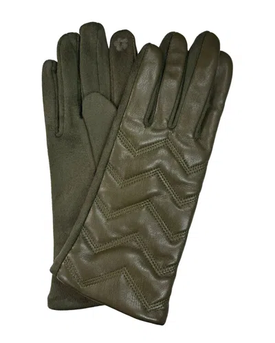 Marcus Adler Zig Zag Tech Glove In Green