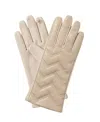 Marcus Adler Zig Zig Leather Glove In Bone
