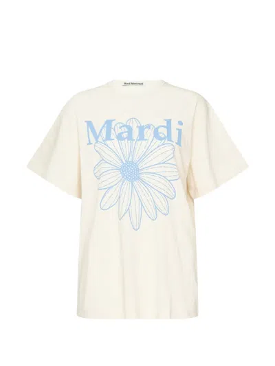 Mardi Mercredi Flower Mardi Cotton T-shirt In Animal Print