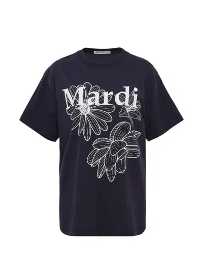 Mardi Mercredi Flower-print T-shirt In Blue