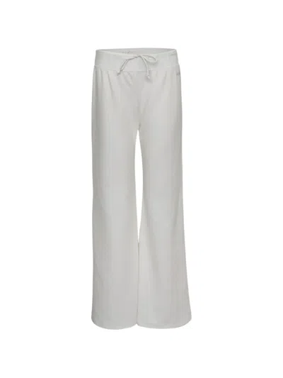 Mardi Mercredi Lace-detail Drawstring Trousers In White